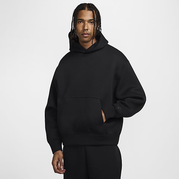 Black nike tracksuit hoodie clearance
